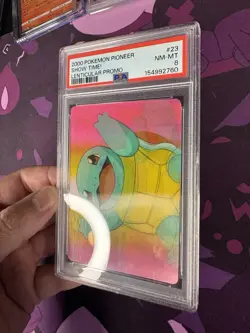 PSA 8 Squirtle #23 Pokemon Pokemon 2000 VIZ VHS Lenticular Show Time C07 - Image 2