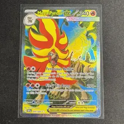 Pokemon TCG Mega Pyroar EX Ultra Rare 099/086 Chaos Rising Full Art NM - Image 1