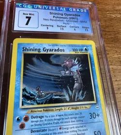 Pokemon TCG Shining Gyarados Holo Neo Revelation 65/64 CGC 7 with Subgrades - Image 3
