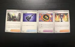 Pokemon TCG Pitch Black Unreleased Trainer Card Lot x4 Non Holo Cards - Image 1