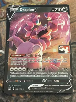Pokemon - 1x Drapion V - Prize Pack Series 3 NM - Image 1