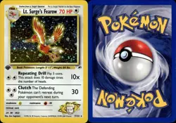 Pokemon Lt. Surge´s Fearow 1st Edition Holo Gym Heroes NM Karten Card Sammlung - Image 1