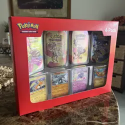 Pokemon TCG Scarlet & Violet 151 Mini Tin 4-Pack Sam’s Club New/Sealed - Image 1