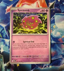Spiritomb 035/084 Pitch Black Unreleased BUILD & BATTLE EXCLUSIVE NON HOLO - Image 1