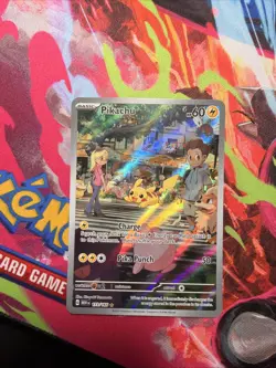 Pokemon Pikachu 173/165 Scarlet & Violet 151 Illustration Rare - Image 1