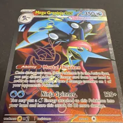 Mega Greninja EX 100/086 CR1 Rare Holo Full Art 350HP English Pokemon TCG - Image 4