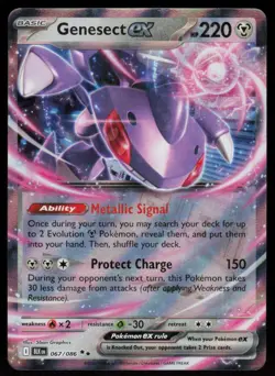 Genesect ex 067/086 Holo Double Rare Black Bolt Pokemon Near Mint - Image 1