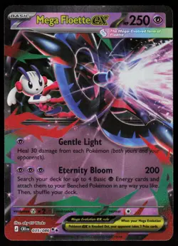 Mega Floette ex 035/086 Double Rare Chaos Rising Pokemon Holo Near Mint - Image 1