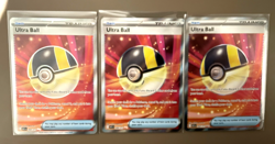 Pokemon TCG Ultra Ball 264/217 Ascended Heroes Ultra Rare (Lot Of 3x) - Image 1