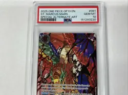 2025 ONE PIECE CARRYING ON HIS WILL SPECIAL ALT ART #091 ST. MARCUS MARS PSA 10 - Image 5