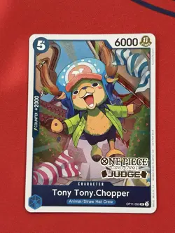 One Piece Card Game Tony Tony Chopper OP11-053 UC Judge Pack Foil Promo English - Image 1