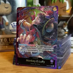 • Monkey.D.Luffy • OP05-060 Leader SD 18 PURPLE Holo Foil One Piece TCG NM - Image 3