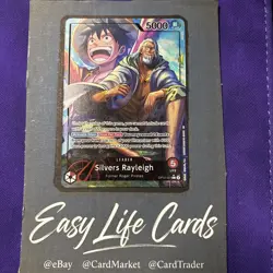 OP12-001 Silvers Rayleigh Leader Alt ArtLegacy of the Master One Piece TCG Eng - Image 1