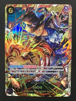 Bandai One Piece CCG Sabo Carrying on His Will OP13-120 SEC SP Alt Art Holo 7000 - Image 1