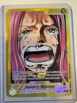 One Piece TCG OP-13 Carrying On His Will Jewelry Bonney Alt Art Leader PRISTINE - Image 1