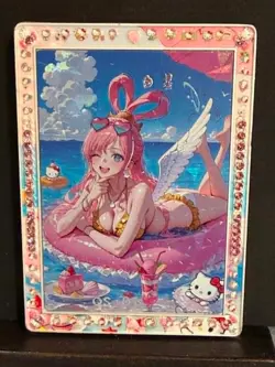 One Piece CCG Character SHIRAHOSHI #16/58 QS-01 Metal SANDWICH Card Anime/Waifu - Image 1