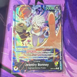 Bandai Jewelry Bonney 5000 Power Leader Alt Art Holo Egghead EB04-001 EN - Image 1