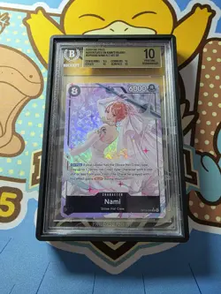 One Piece Nami OP15-086 Alt Art SR Adventures on Kami's Island BGS 10 Pristine - Image 1