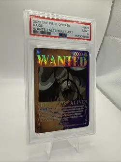 One Piece TCG ST04-033 Kaido Wanted SP PSA 9 - Image 2