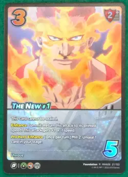The New #1 (Foil) - My Hero Academia: Jet Burn (MHA06) #27 - UniVersus TCG Card - Image 1