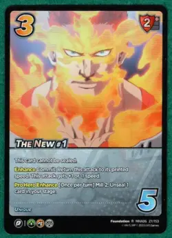 The New #1 (Foil) - My Hero Academia: Jet Burn (MHA06) #27 - UniVersus TCG Card - Image 2