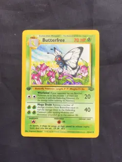 Pokemon Cards: Jungle 1st Edition Uncommon: Butterfree 33/64 - Image 1