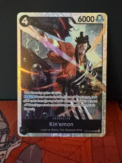 Kin'emon OP16-082 Super Rare The Time of Battle One Piece Foil Near Mint - Image 1