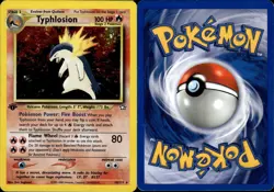 Pokemon Typhlosion 1st Edition Holo Neo Genesis EXC Karten Card Sammlung - Image 1
