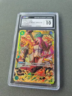 Bandai One Piece Jewelry Bonney Legacy Master OP12-118 Secret Rare Foil CGC 10 - Image 1