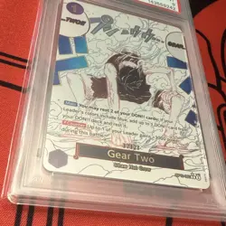 2025 ONE PIECE OP11-A FIST OF DIVINE SPEED ALTERNATE ART #080 GEAR TWO PSA 9! - Image 3
