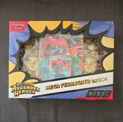 Pokemon Mega Feraligatr EX Box – Ascended Heroes Collection – Sealed TCG Set - Image 1