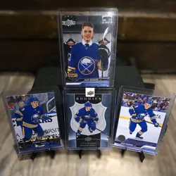Zach Benson 2023-24 Upper Deck Young Guns/Rookie Card Lot #1 – Buffalo Sabres - Image 1
