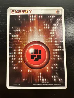 Fighting Energy EX Emerald 2003 Holo Rare - Pokemon Card EXC - Image 1