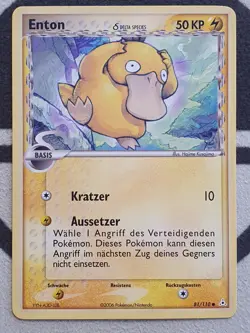 Enton 81/110 Ex Holon Phantoms Pokemon Karte Deutsch Delta Spieces Pokemon NM - Image 2