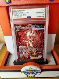 Pokemon Card Mega Mewtwo Y Ex SAR Signed UV Italian Artist Fancard 9 Of 33 - Image 2