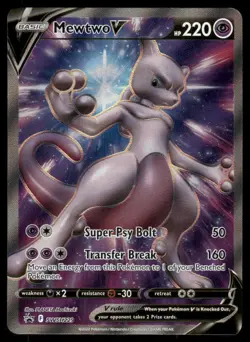 Pokemon Cards Mewtwo V SWSH229 Sword & Shield Promo Holo Promo NM *4 - Image 1