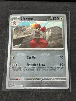 Bisharp (Master Ball Pattern) Holo 065/086 NM SV: Black Bolt Pokemon Card - Image 4