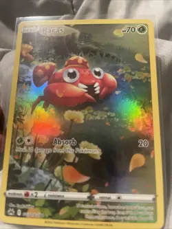 Pokemon TCG Paras GG32/GG70 Crown Zenith Galarian Gallery Ultra Rare Holo Eng - Image 1