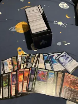 500+ MTG Magic the Gathering Common Uncommon Bulk Lot LP/NM 40+ Rares Mythics - Image 1