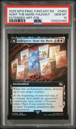 PSA 10 Sidequest: Hunt the Mark Extended Art U Foil 0453 Final Fantasy FIN MTG - Image 3