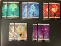 MTG- Secrets of Strixhaven FOIL Full Art Lands x10 - Two of Each Color - Image 1