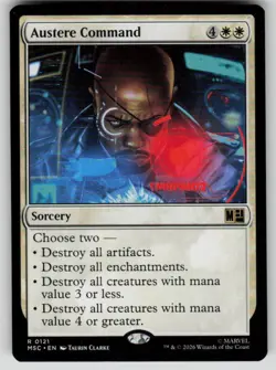 Austere Command Rare Commander: Marvel Super Heroes 121 MTG Near Mint 2026 - Image 1