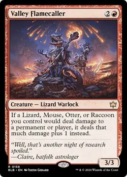 VALLEY FLAMECALLER x4 mtg NM-M Bloomburrow 4 Rare - Image 1