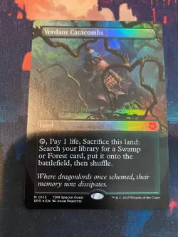 MTG Special Guests Verdant Catacombs Borderless Foil - Image 1