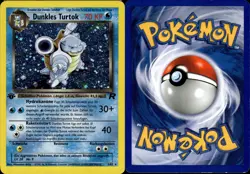 Pokemon Dunkles Turtok 1st Edition Holo Team Rocket EXC Karten Card Sammlung - Image 1