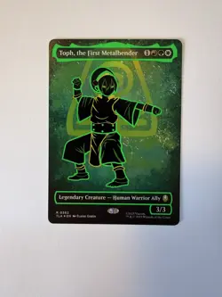 MTG- Toph, the First Metalbender (Borderless) (NEON INK FOIL) - Near Mint Avatar - Image 1