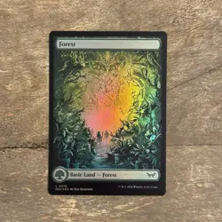 Forest (Full Art) NM Foil Duskmourn: House of Horror Magic the Gathering Card - Image 1