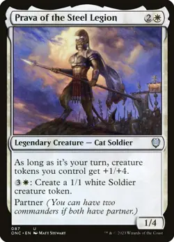 MTG Prava of the Steel Legion ** Phyrexia: All Will Be One Commander ** English - Image 1