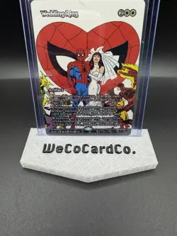 Wedding Ring 0007 Borderless FOIL Spider Man MTG Magic The Gathering Card NM - Image 1