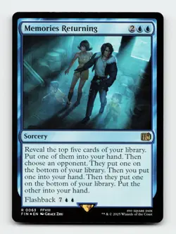 Memories Returning FINAL FANTASY FOIL Magic The Gathering MTG Card - Image 1